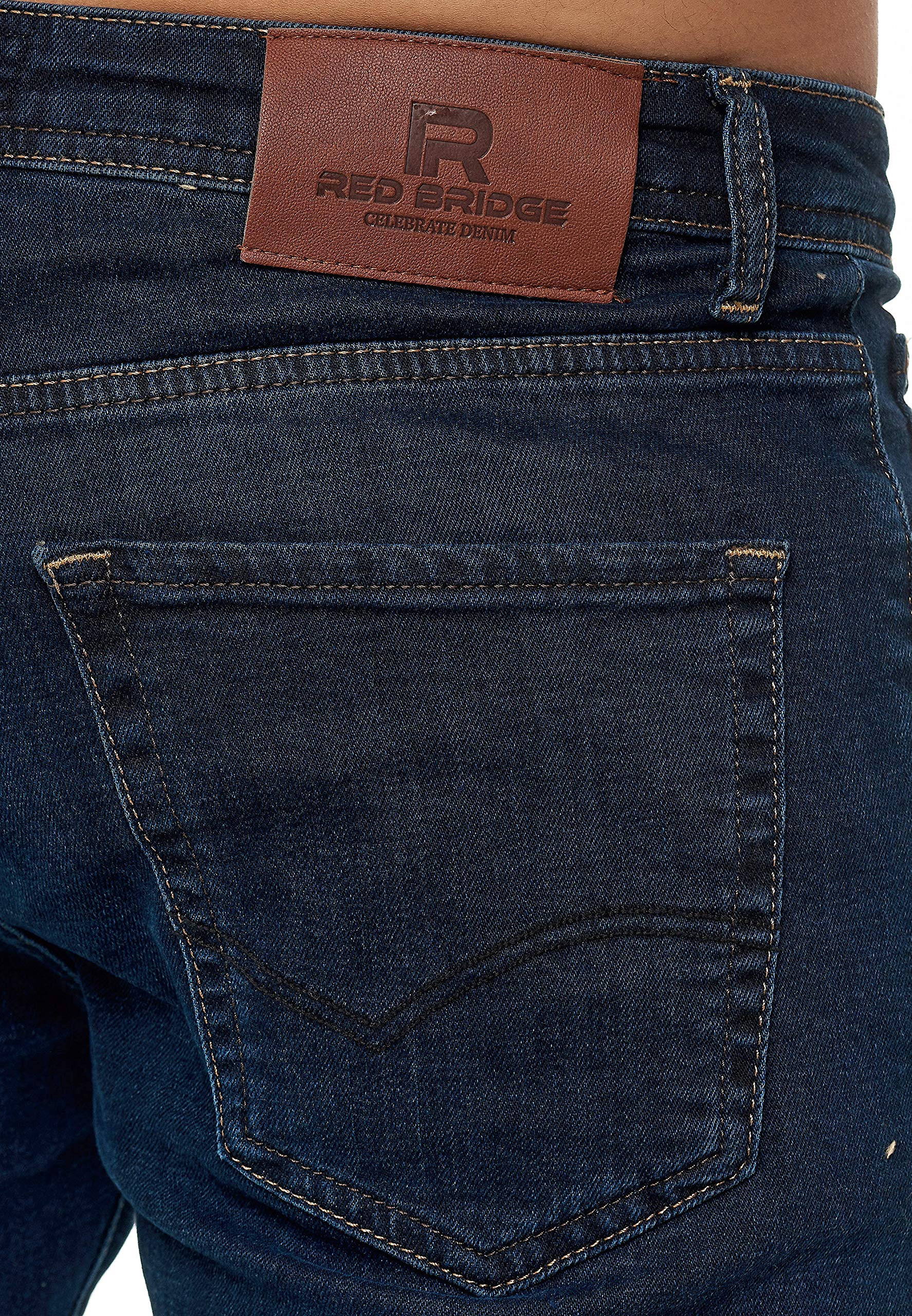 redbridge-jeans-regular-slim-fit-herren-denim-hose-schwarz-stretch image 6