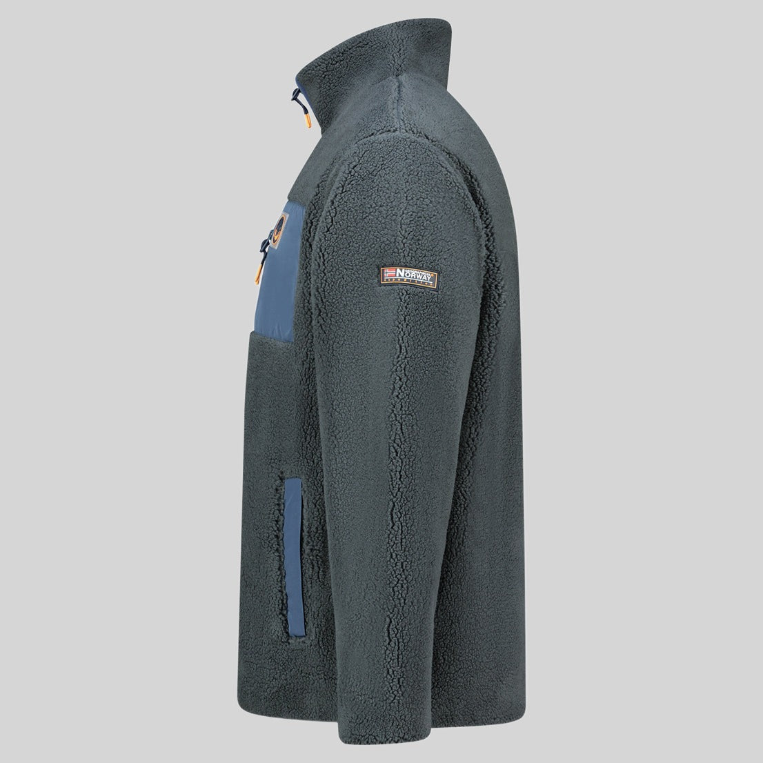 geographical-norway-urock-herren-fleecejacke-schwarz-sherpa image 5
