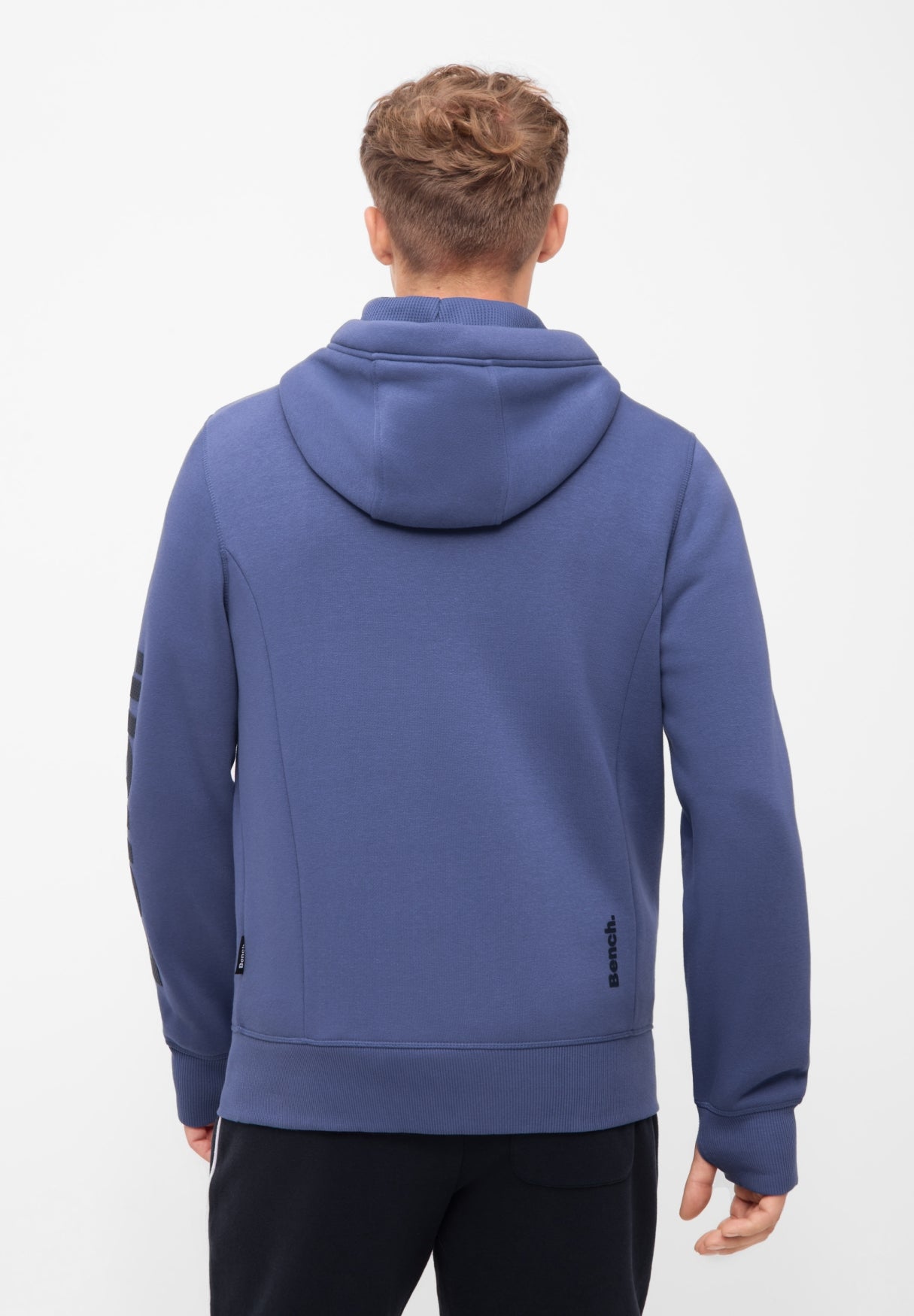 bench-maslow-zip-hoodie-herren-mid-blue-kapuze image 3
