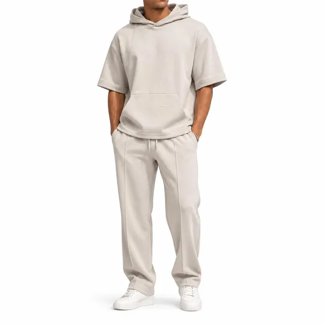 redbridge-basic-jogginganzug-t-shirt-hose-set-herren-grau image 1