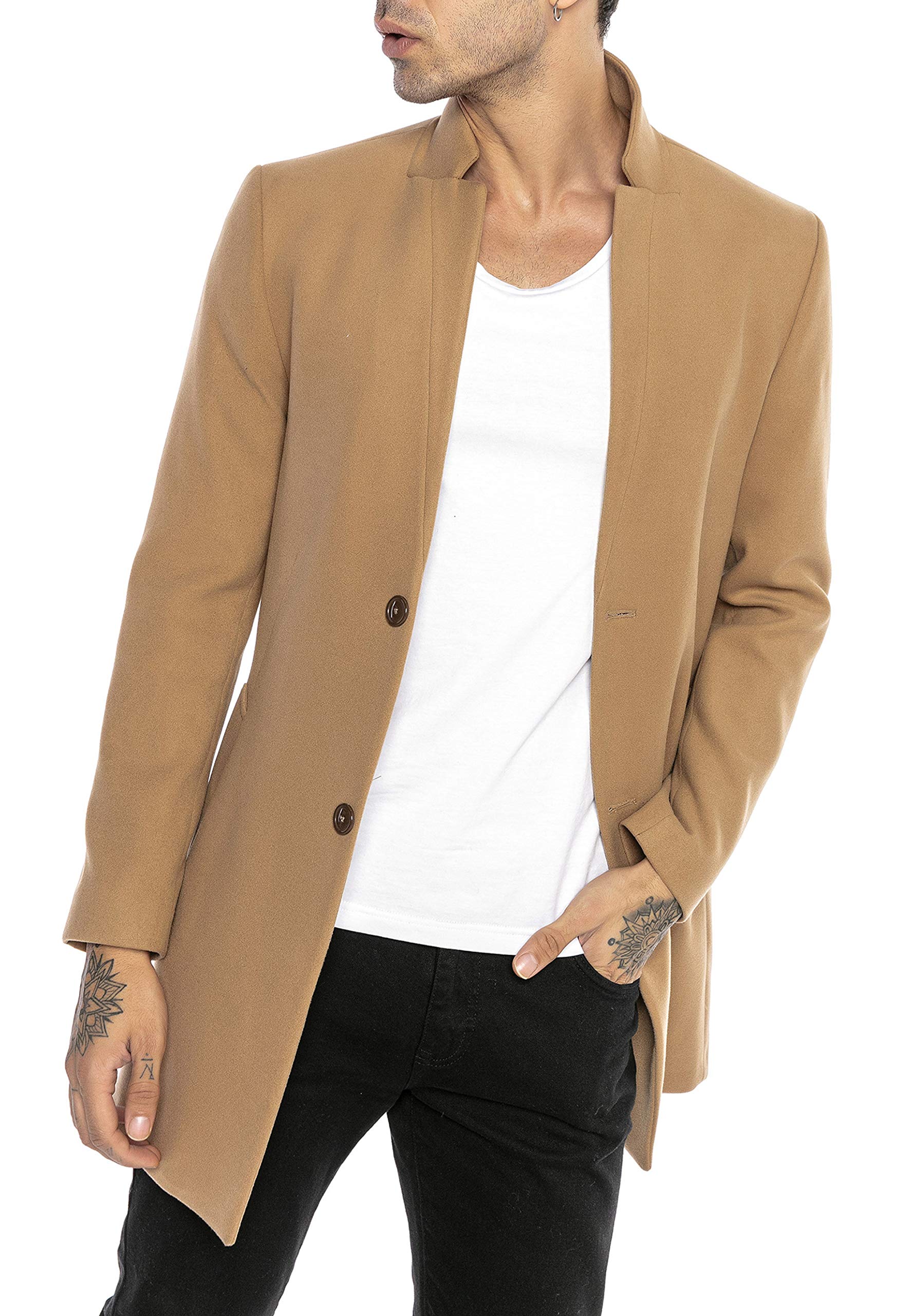 redbridge-mantel-herren-slim-fit-xxl-schwarz-elegant-reverskragen image 1