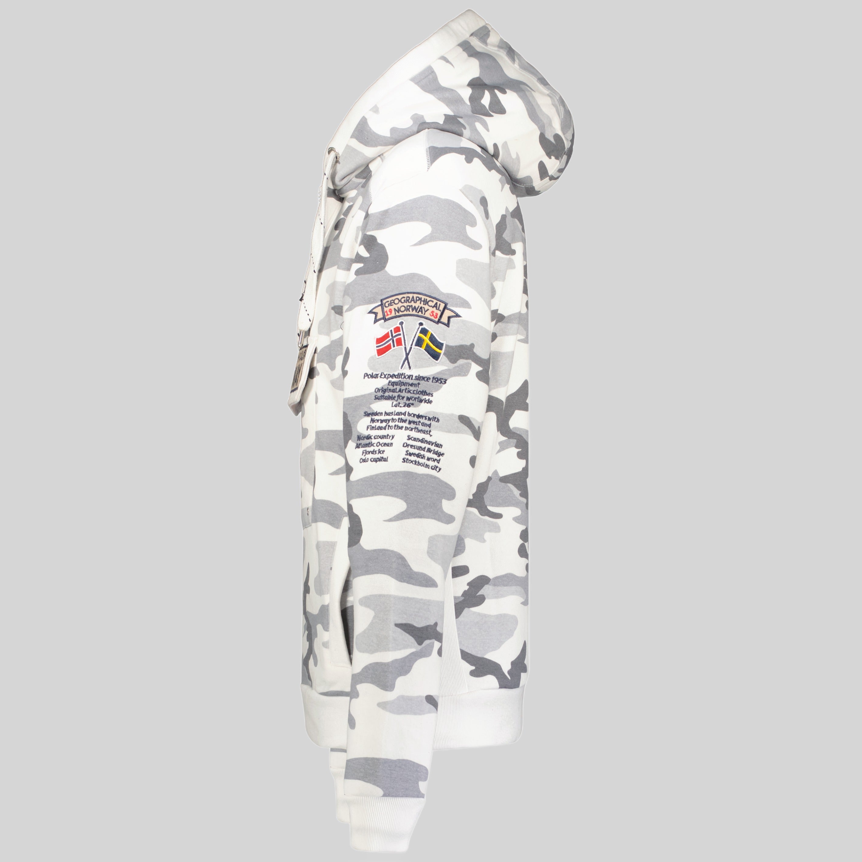 geographical-norway-gymclass-herren-hoodie-camo-kaki-zip image 5