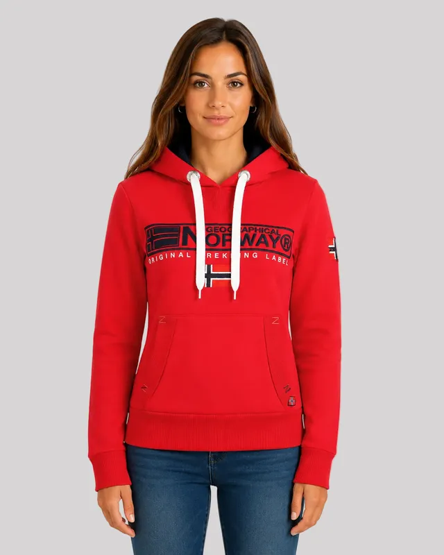 geographical-norway-gasic-damen-hoodie-schwarz-k-ngurutasche image 1