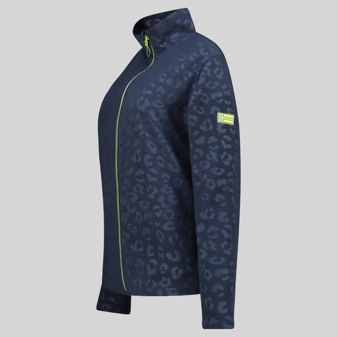geographical-norway-uminie-fleecejacke-damen-marine-leopard-fleece image 4