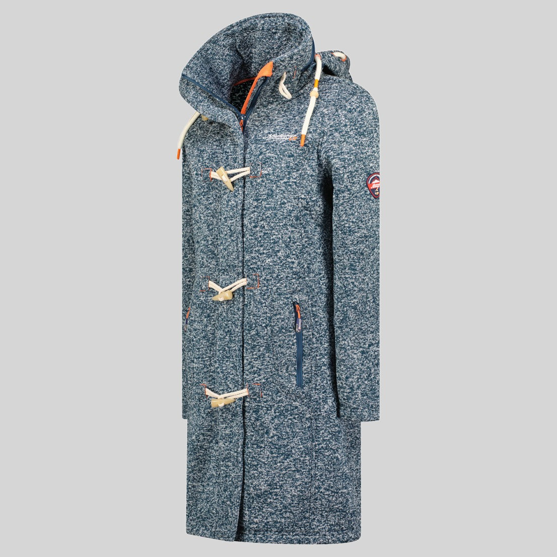 geographical-norway-tantastique-fleecejacke-damen-grau-kapuze image 8