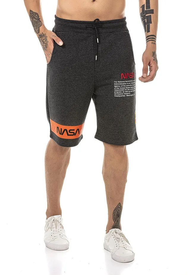 redbridge-shorts-herren-nasa-sweatshorts-kurz-anthrazit-baumwolle image 1