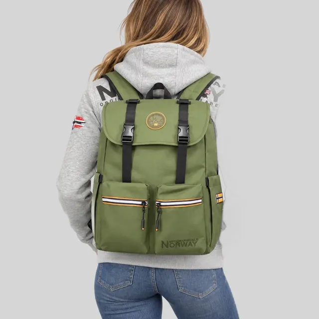 geographical-norway-saqesse-rucksack-kaki-mit-klappe image 1