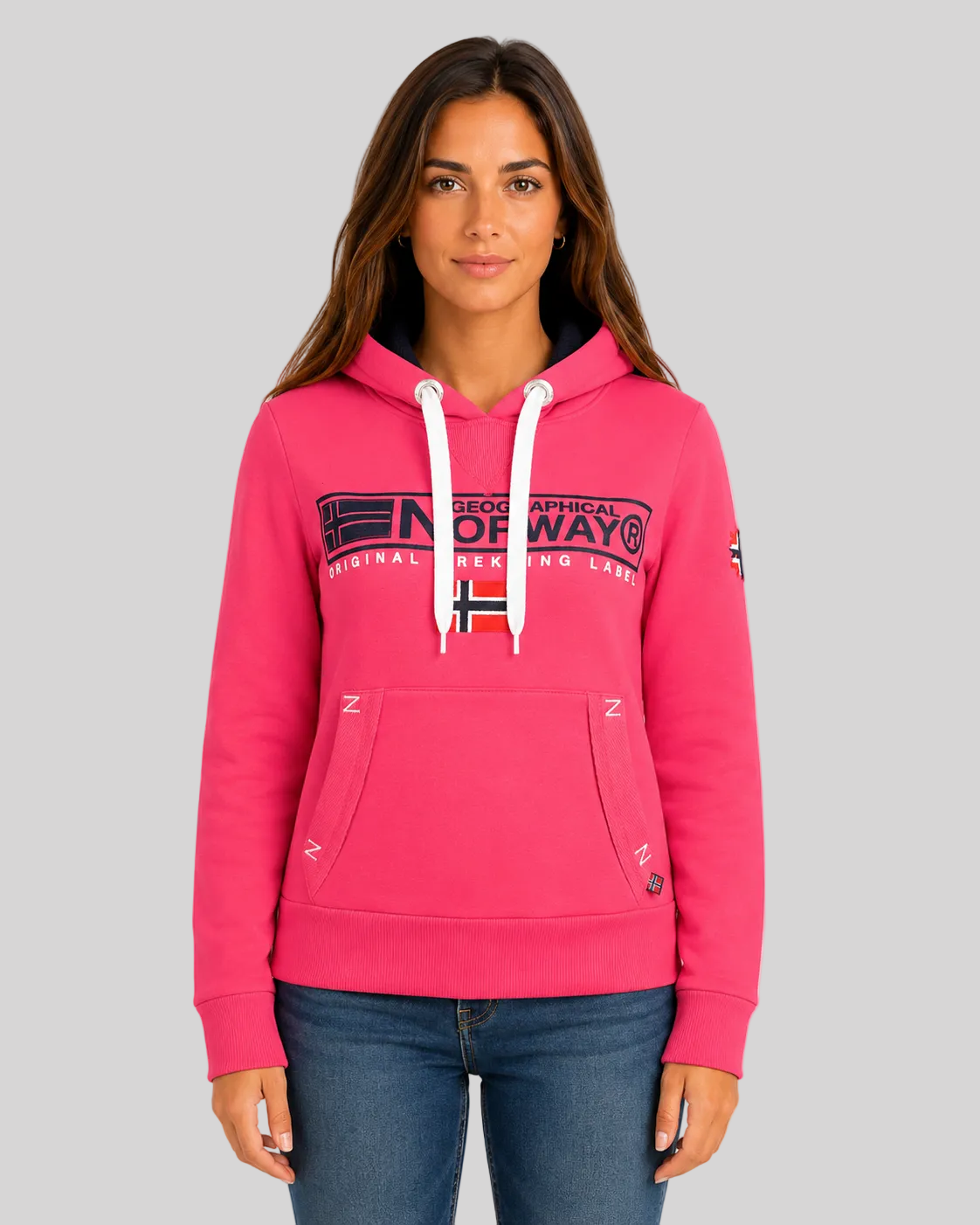 geographical-norway-gasic-damen-hoodie-schwarz-k-ngurutasche image 6