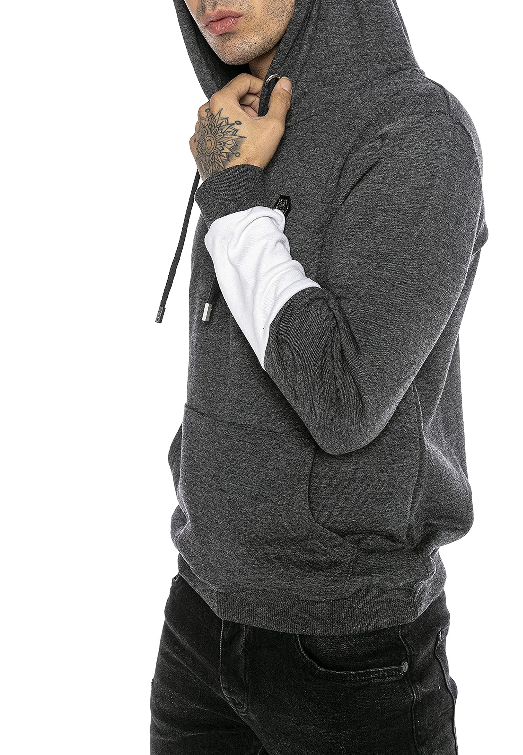 redbridge-hoodie-kapuzenpullover-herren-l-schwarz-baumwolle image 4