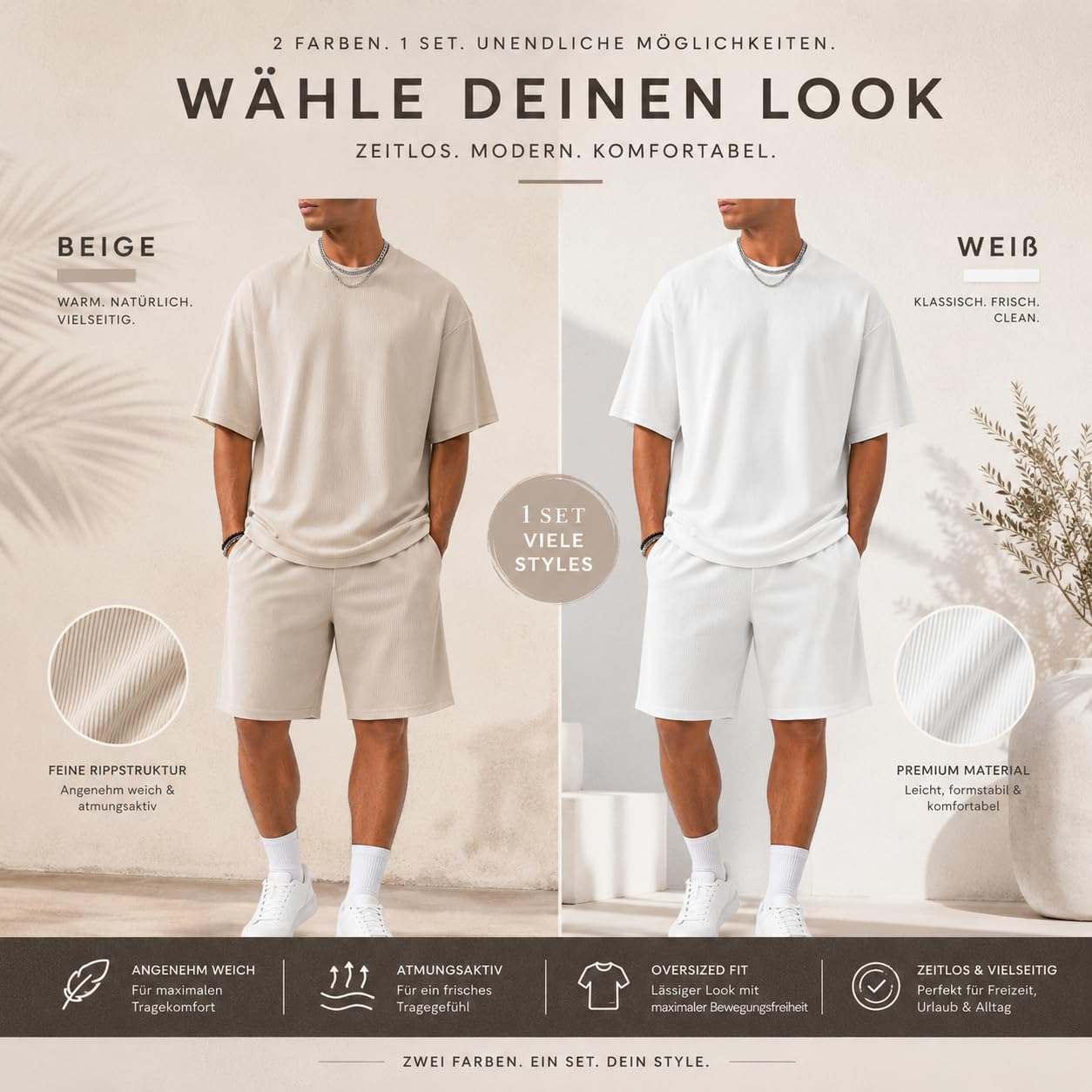 redbridge-sommer-set-t-shirt-shorts-beige-gr-e-s image 6