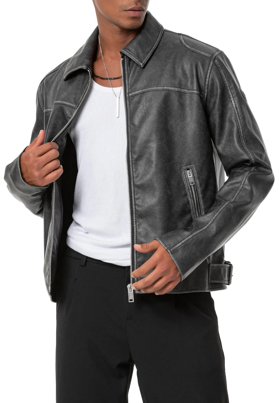 redbridge-vintage-kunstlederjacke-oversized-urban-jacke image 1