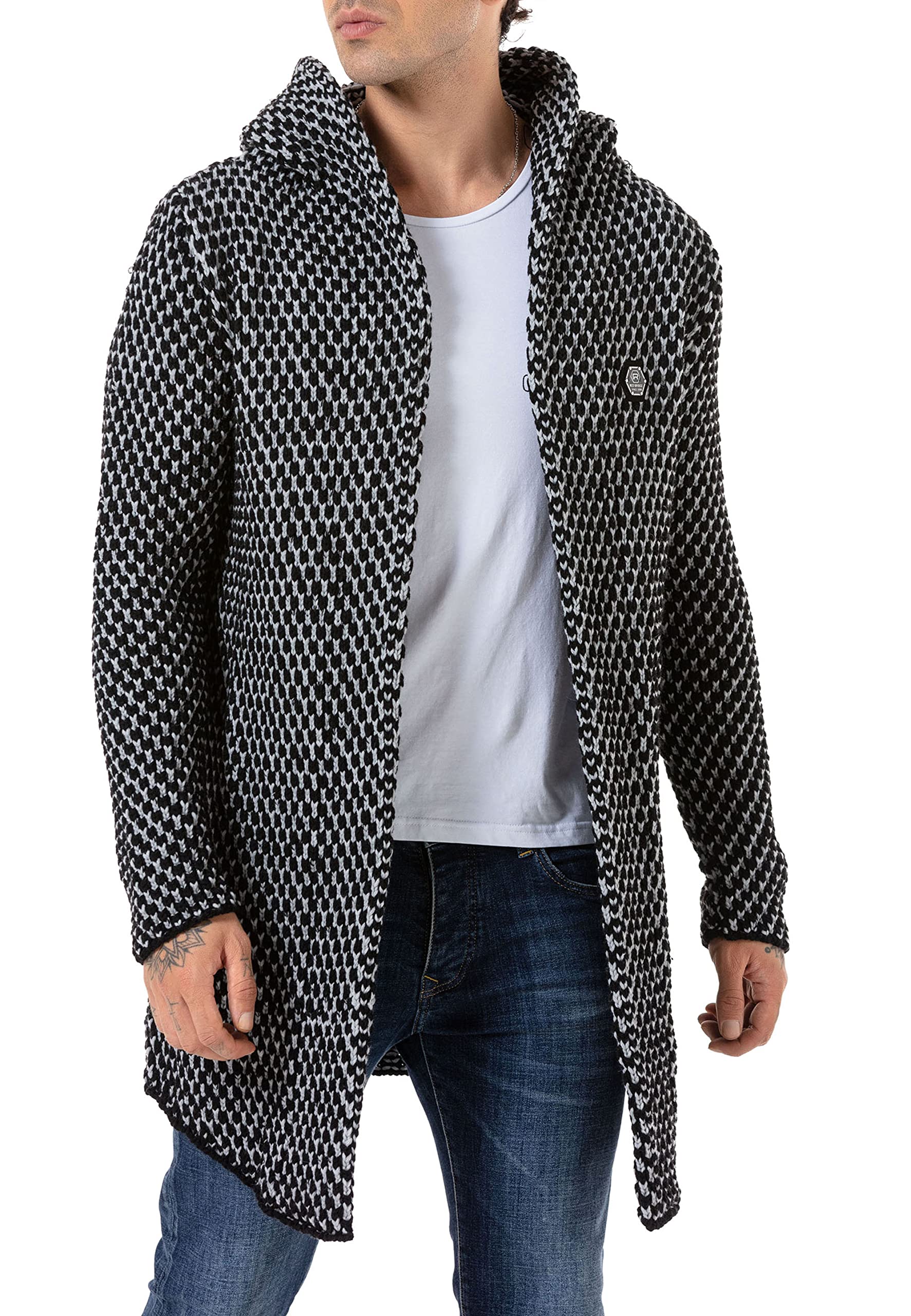 redbridge-cardigan-herren-mantel-lange-strickjacke-gr-e-l image 1