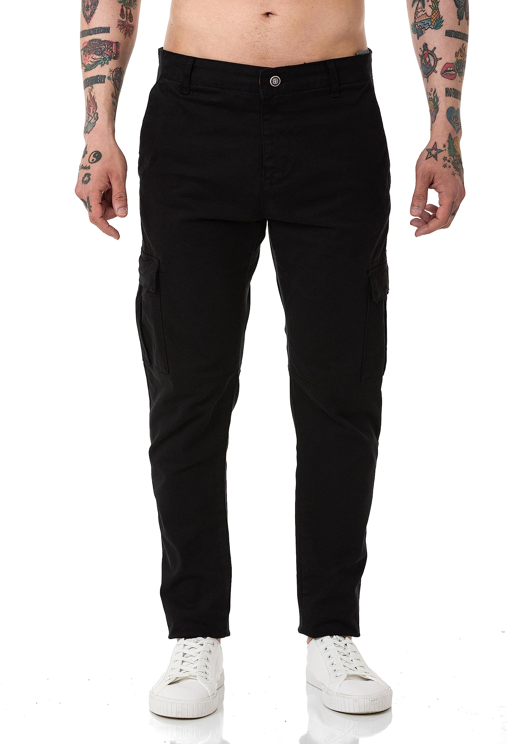 redbridge-cargo-hose-herren-chino-baumwolle-stretch-schwarz image 3