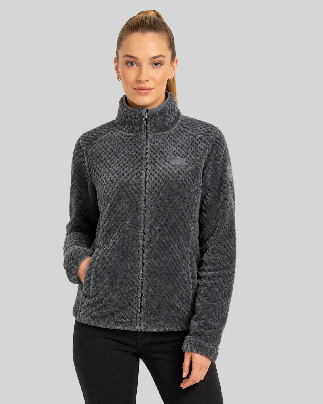 geographical-norway-tadaba-damen-fleecejacke-dunkelgrau-warm image 1