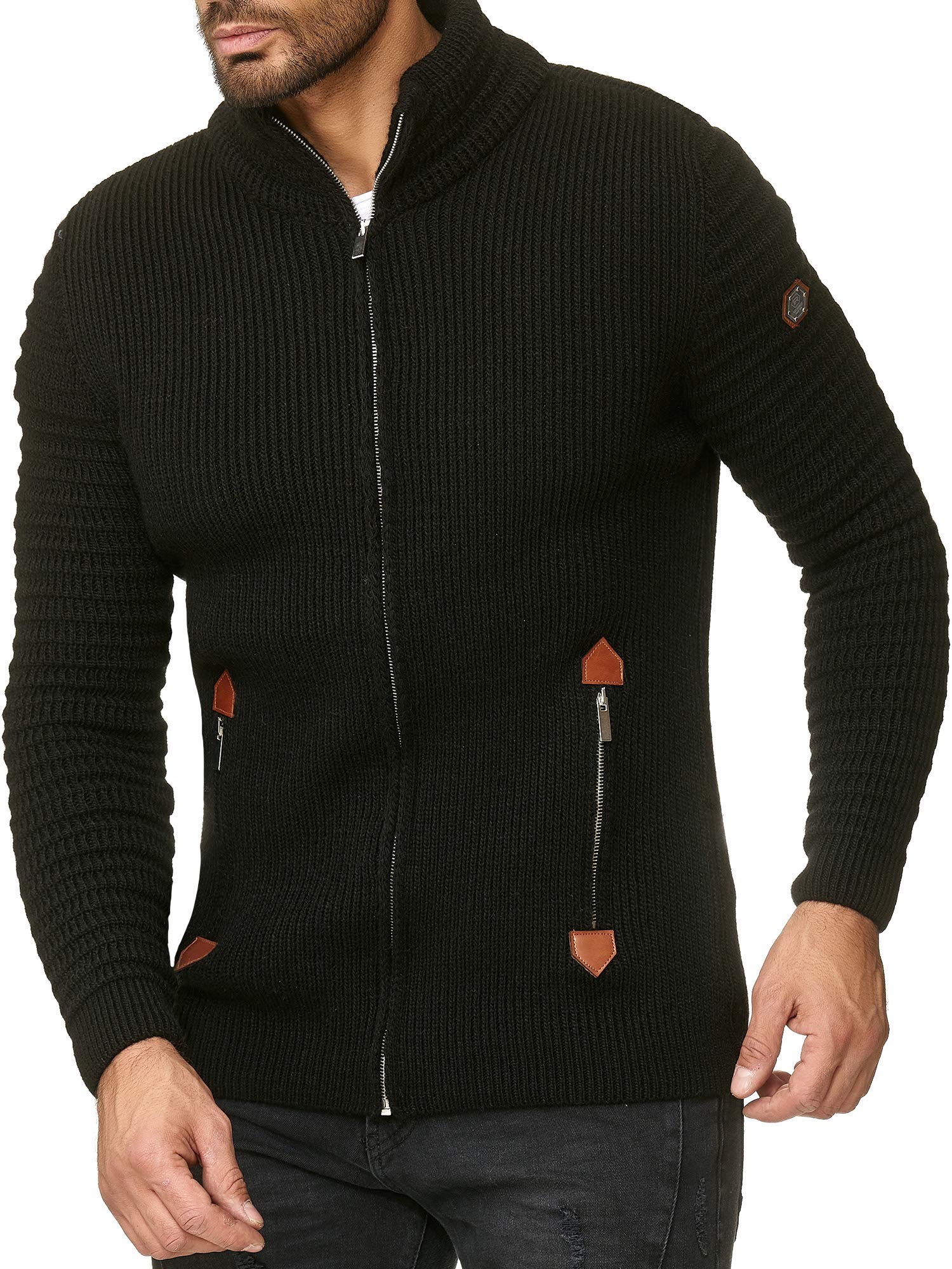 redbridge-cardigans-strickjacke-basic-luxury-stehkragen image 3