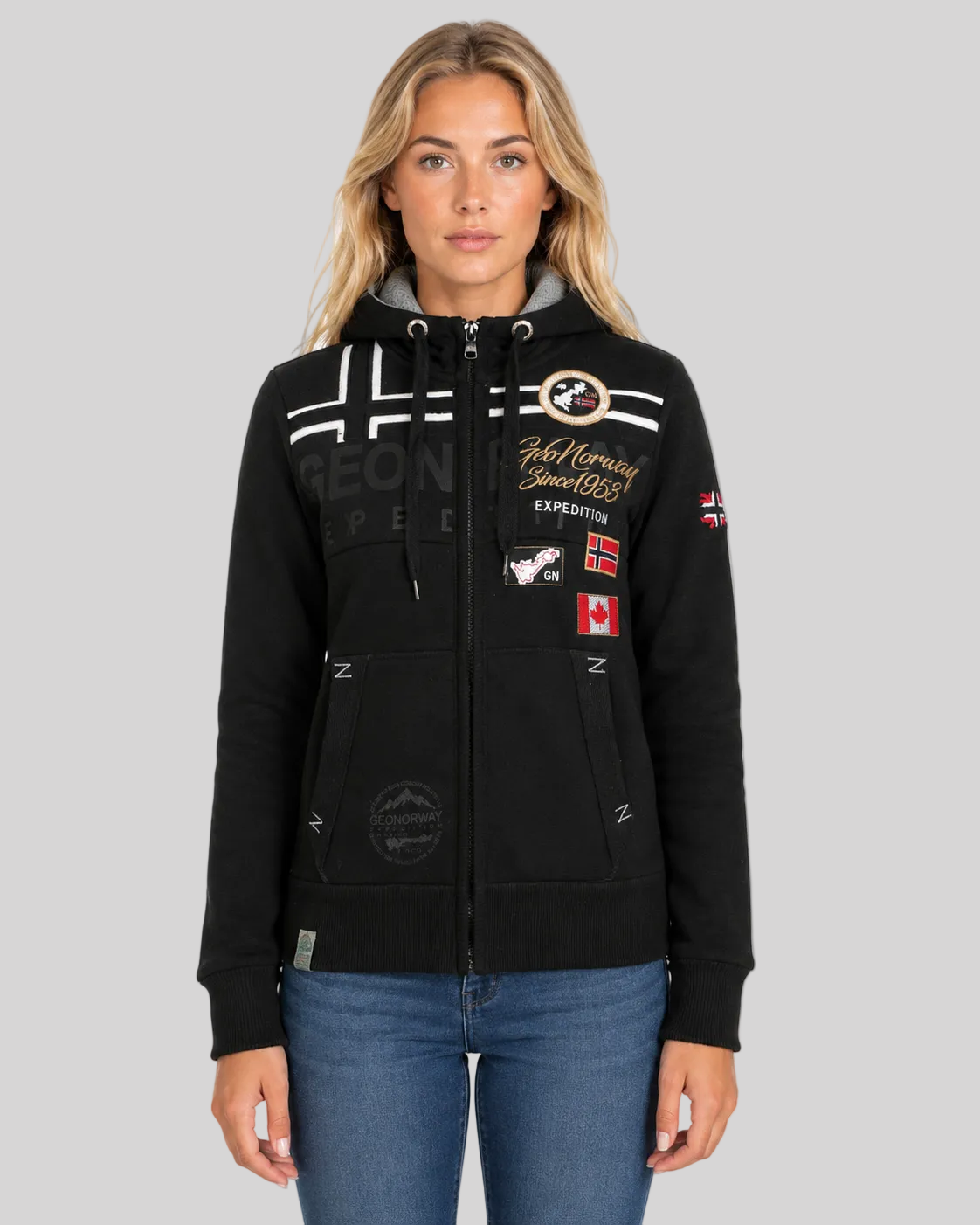 geographical-norway-garadock-damen-kapuzenjacke-schwarz image 6