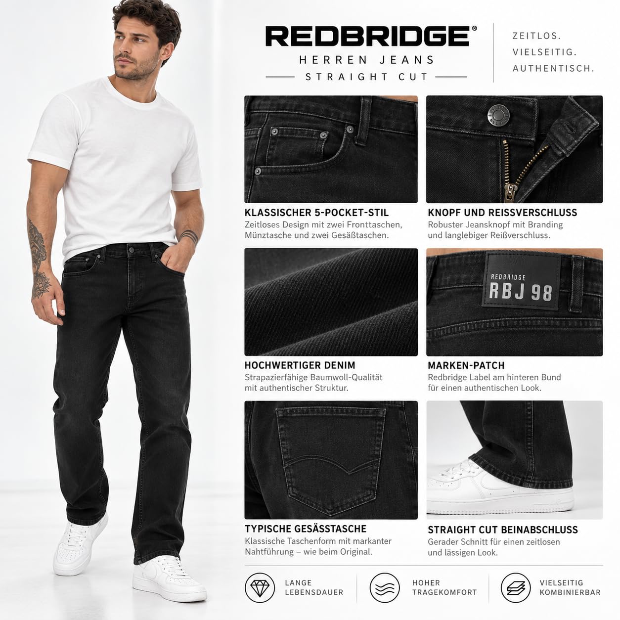 redbridge-jeans-straight-cut-denim-herrenjeans-blau image 4
