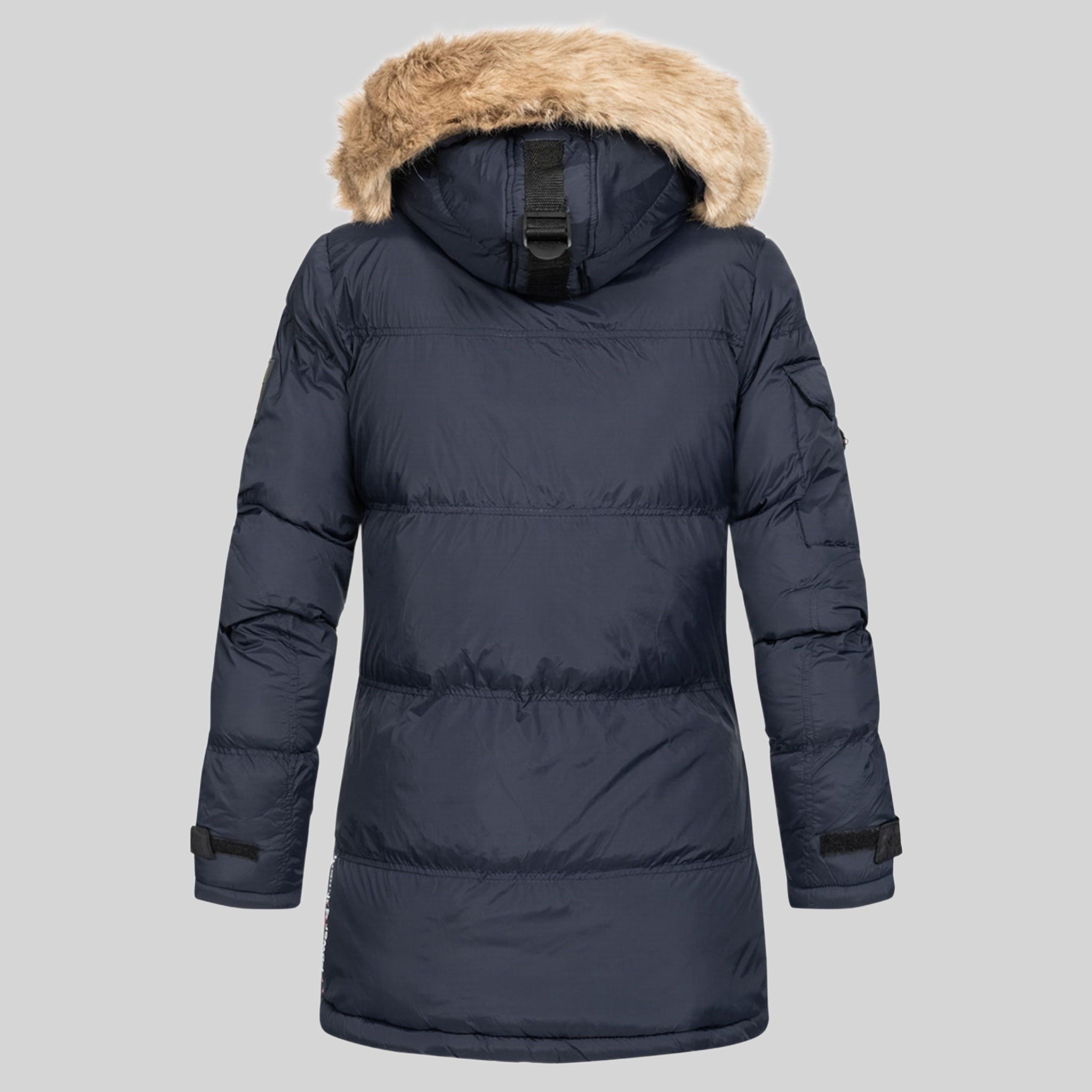 geographical-norway-bonapart-daunenjacke-damen-schwarz-fell image 5