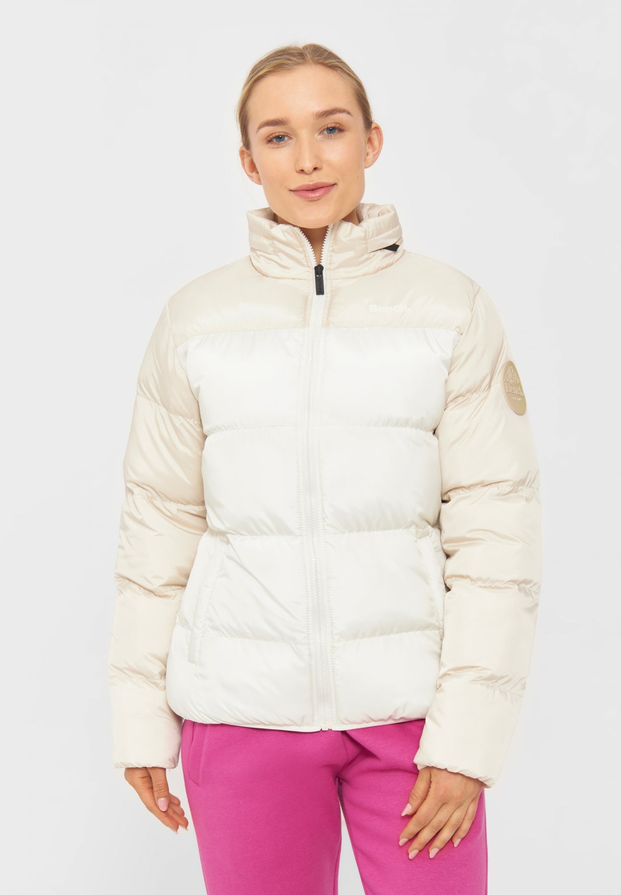 bench-prarie-puffer-jacke-damen-mushroom-kontrast image 7