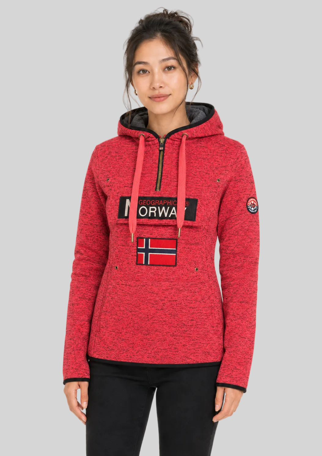 geographical-norway-upclassica-sweatshirt-damen-marine-stickerei image 7