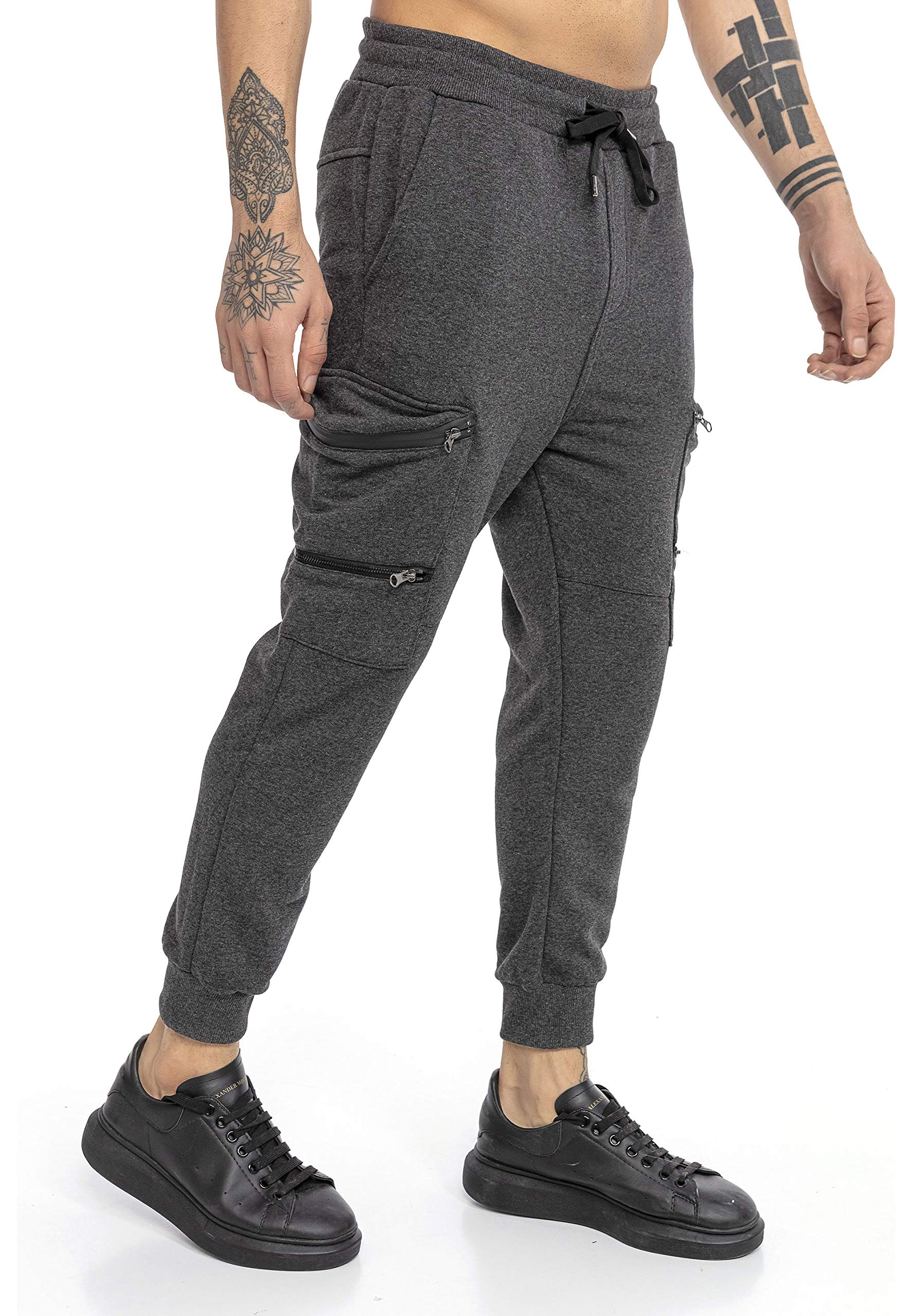 redbridge-double-zipper-jogginghose-herren-cargo-sweatpants image 3