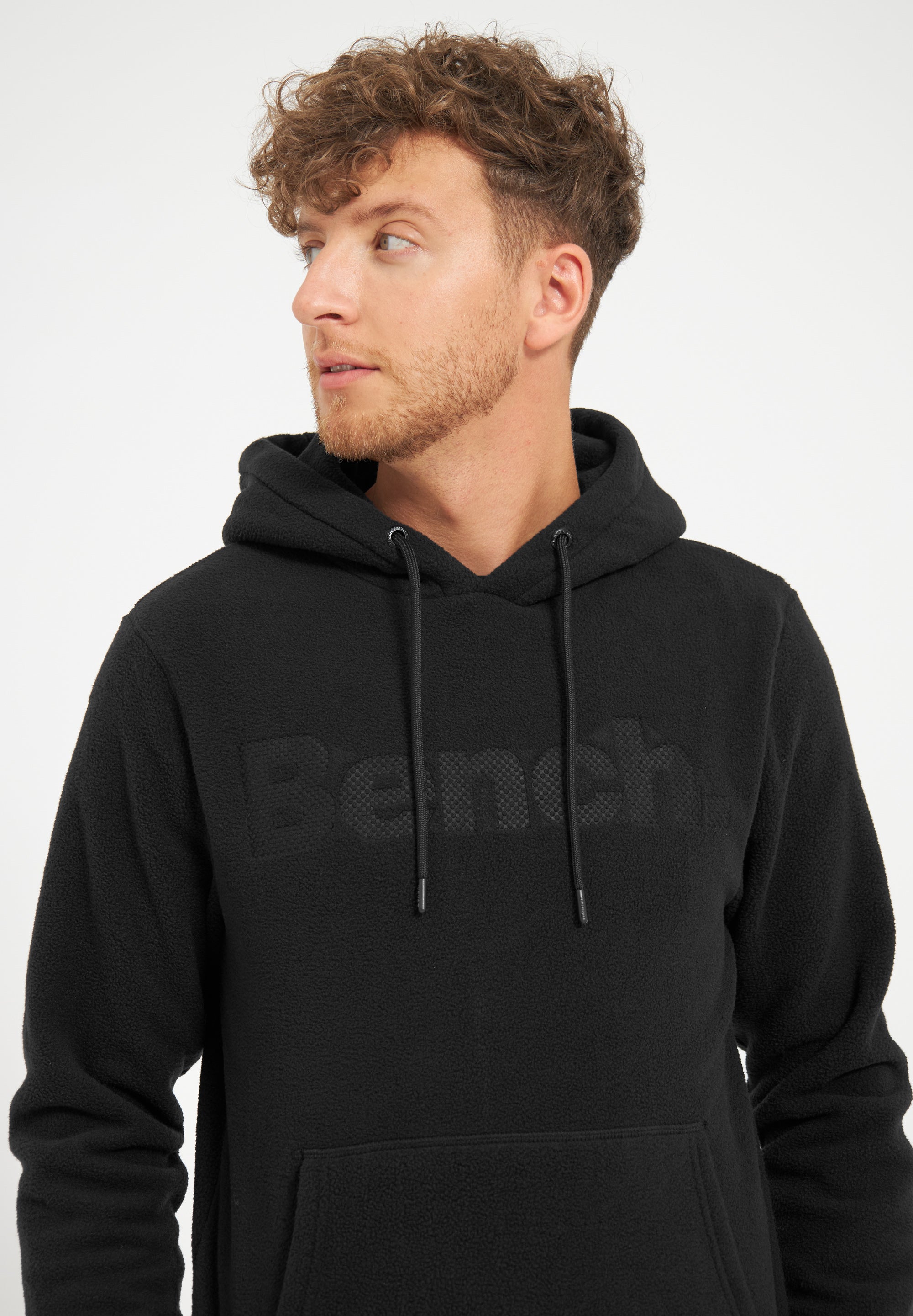 bench-himala-fleece-hoodie-herren-black-logo image 4