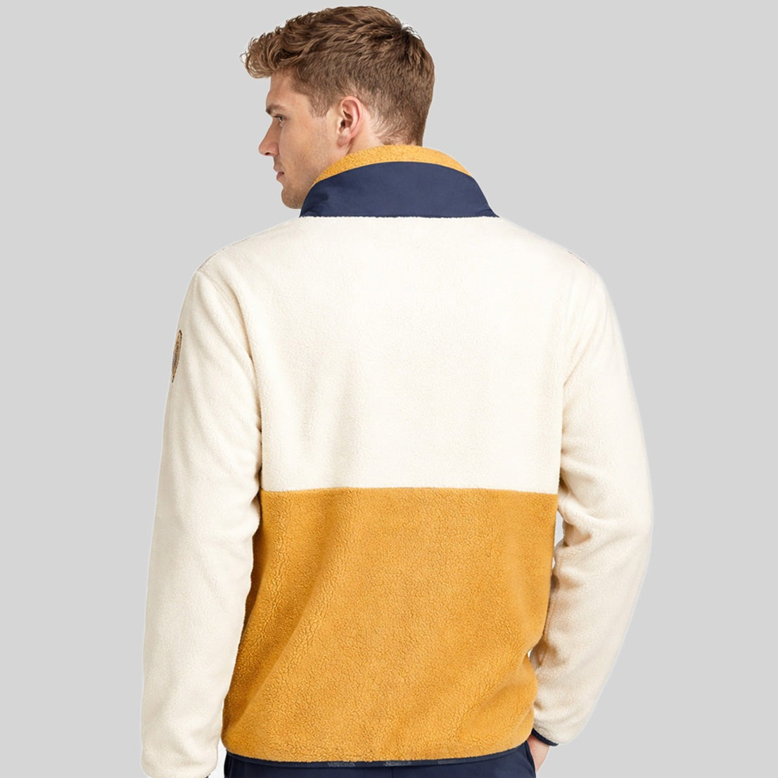 geographical-norway-tarley-herren-fleecejacke-ecru-rei-verschluss image 2