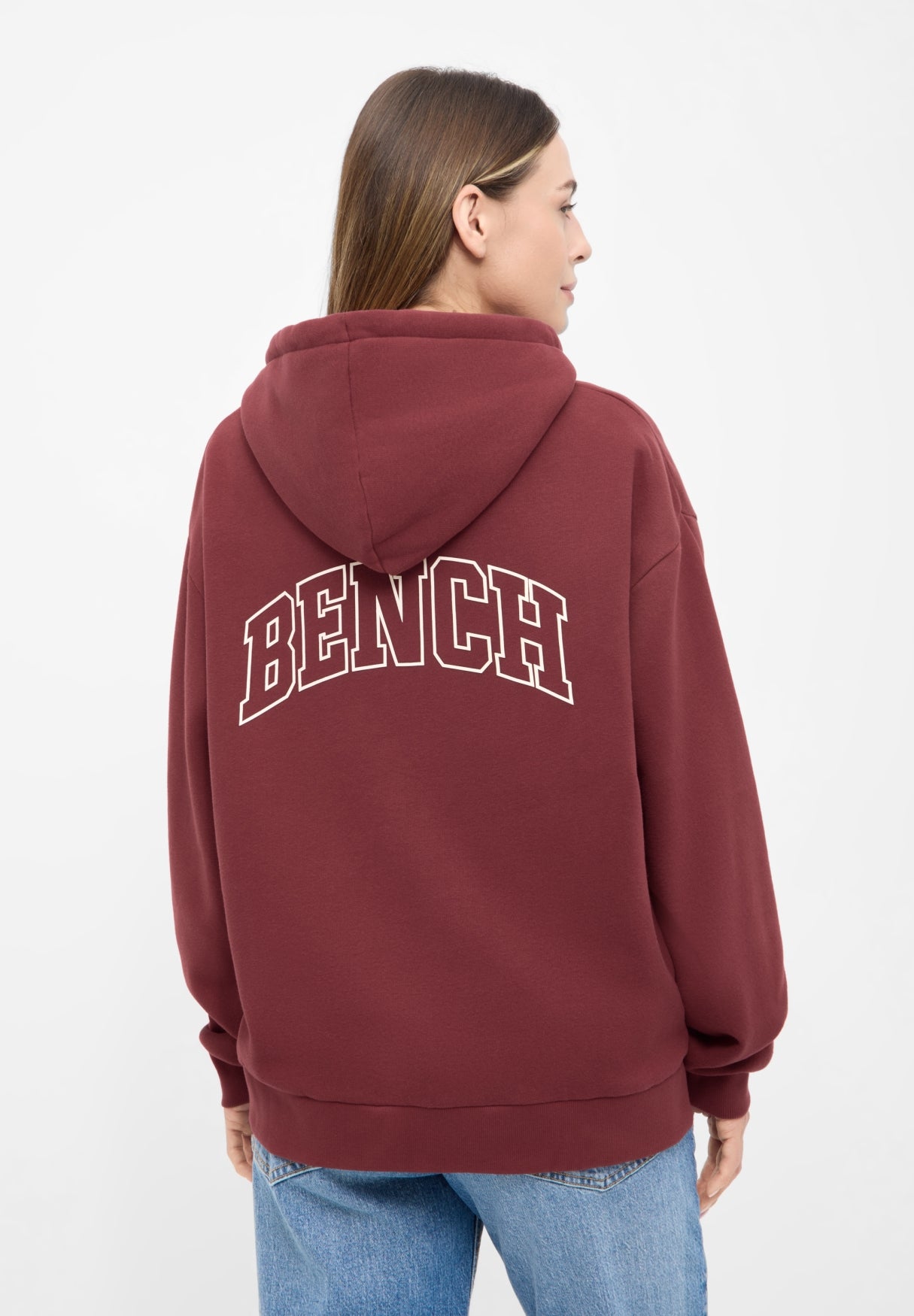 bench-alma-damen-sweatjacke-zip-hoodie-cordovan image 3