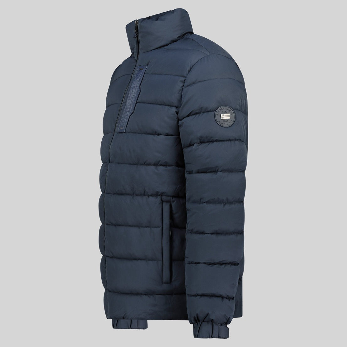 geographical-norway-boudric-steppjacke-herren-mit-stehkragen-leicht-marine-schwa image 5