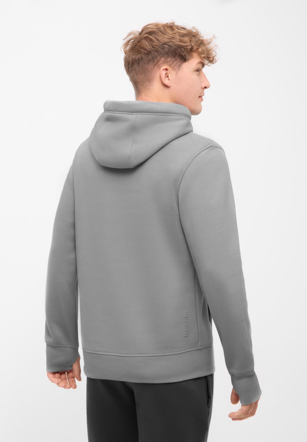 bench-trassi-hoodie-herren-schwarz-kapuzenpullover-baumwolle image 7