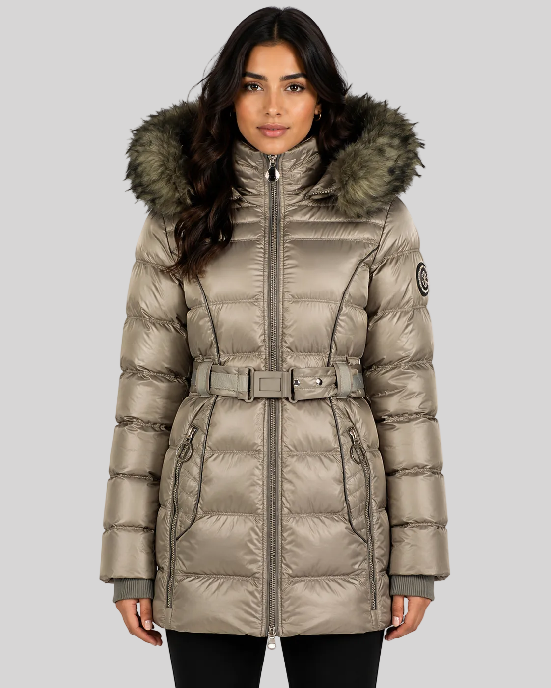 geographical-norway-aimeraud-damen-steppjacke-schwarz-mit-kapuze image 1