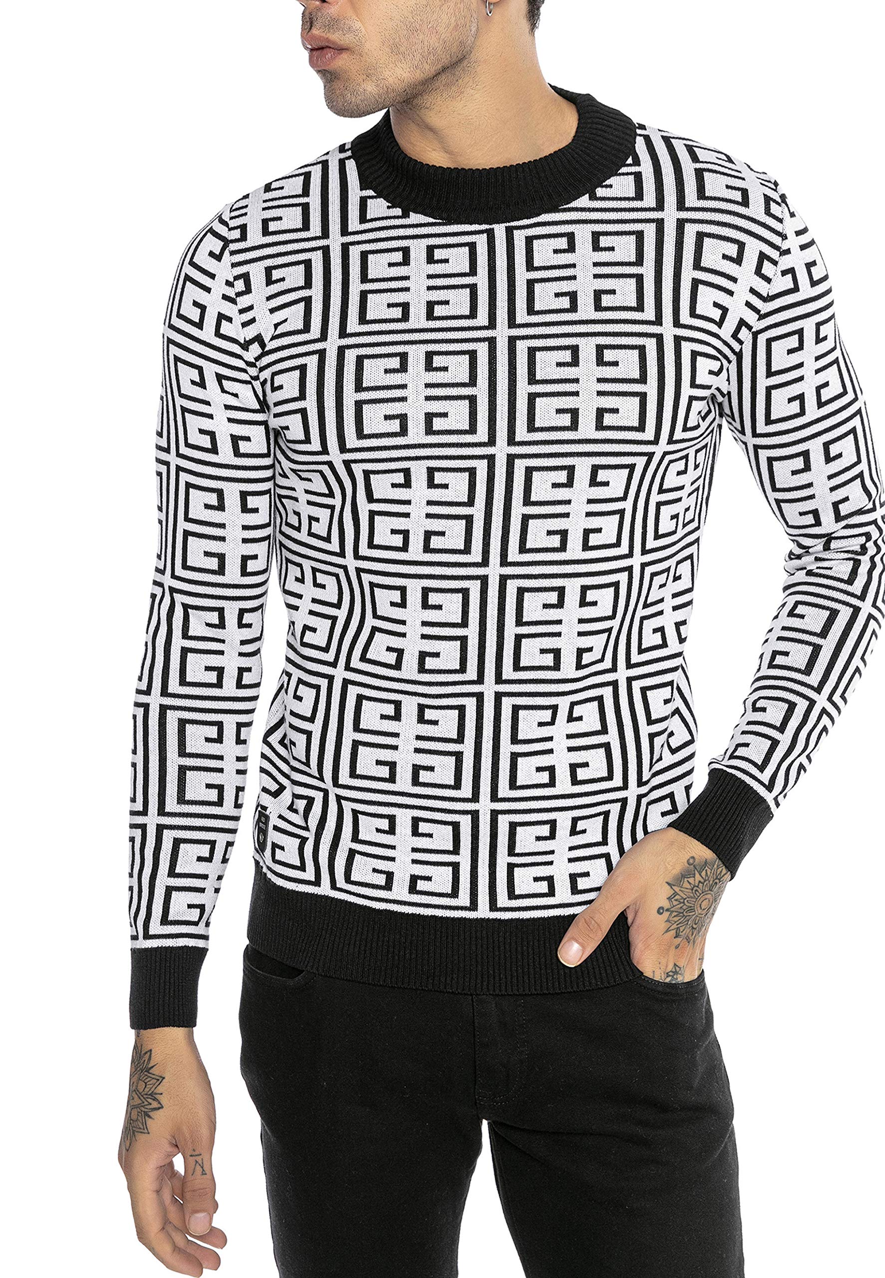 redbridge-pullover-herren-strickpullover-slim-fit-grau-xl image 6
