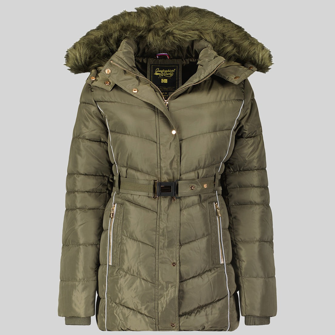 geographical-norway-becky-damen-parka-mit-abnehmbarer-fellkapuze image 8