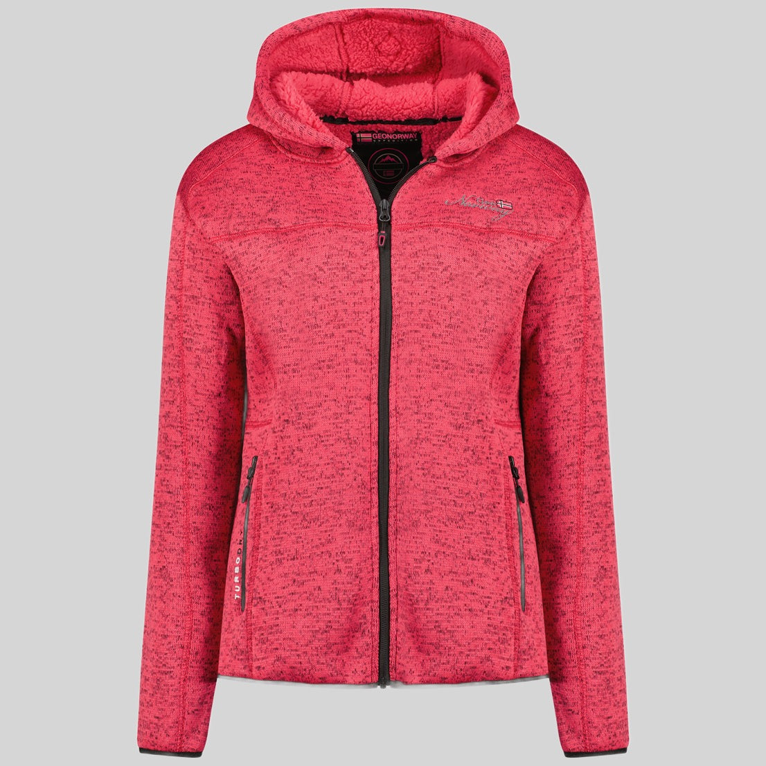 geographical-norway-torche-fleecejacke-damen-schwarz-m-mit-kapuze image 1