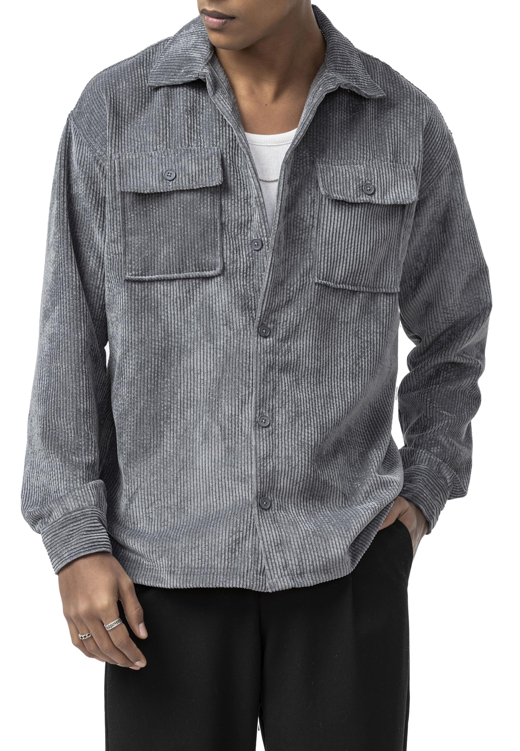 redbridge-tarz-cordhemd-overshirt-braun-mit-brusttaschen image 7