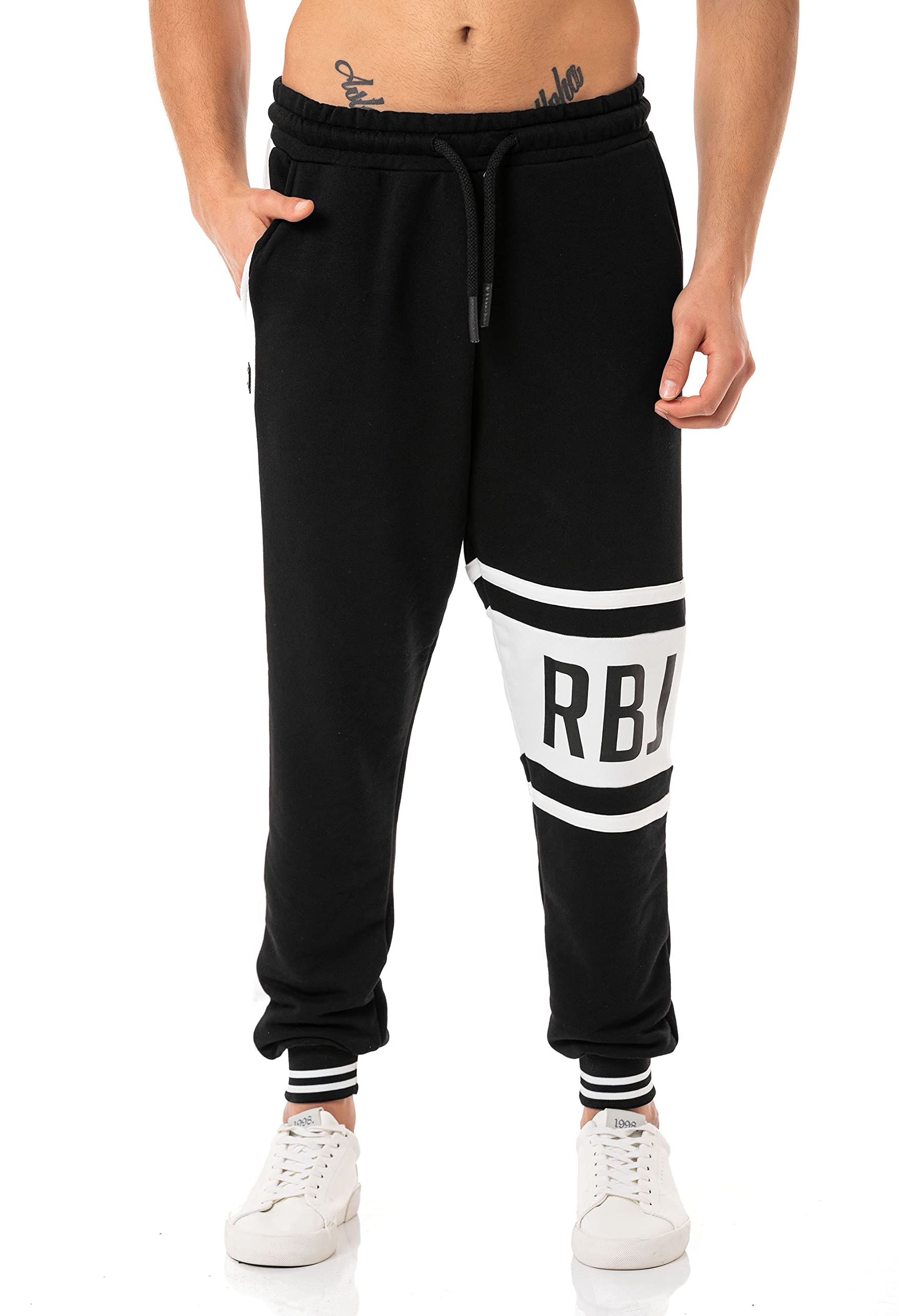 redbridge-hosen-rbj-print-m4304-jogger-herren-ecru-baumwolle image 2