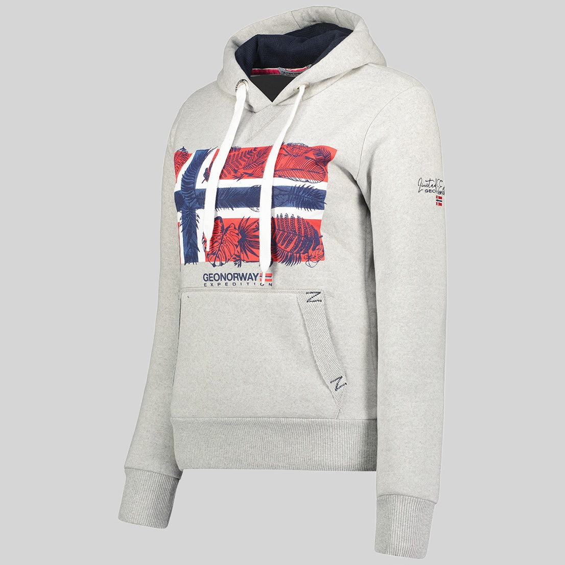 geographical-norway-gpalm-damen-sweatshirt-mit-kapuze-grau image 8