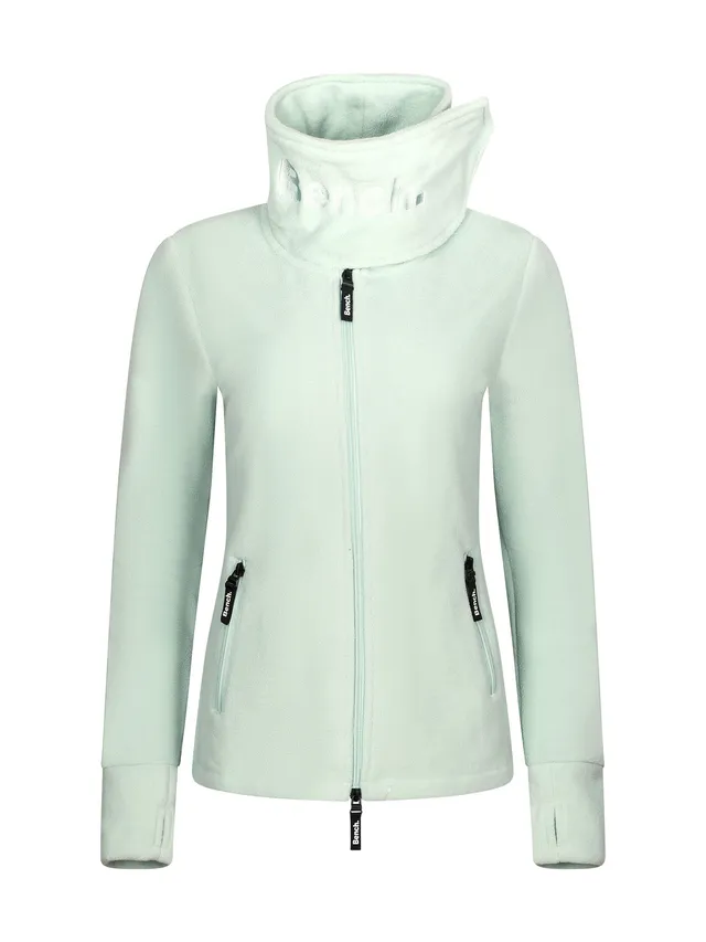 bench-funnel-fleecejacke-damen-hellgr-n-slim-fit image 1