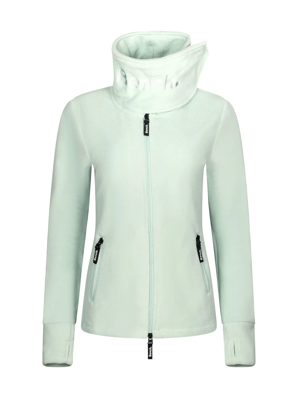 bench-funnel-fleecejacke-damen-hellgr-n-slim-fit image 1