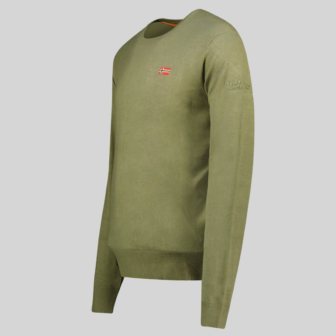 geographical-norway-ferasmo-herren-pullover-olive-rundhals image 4