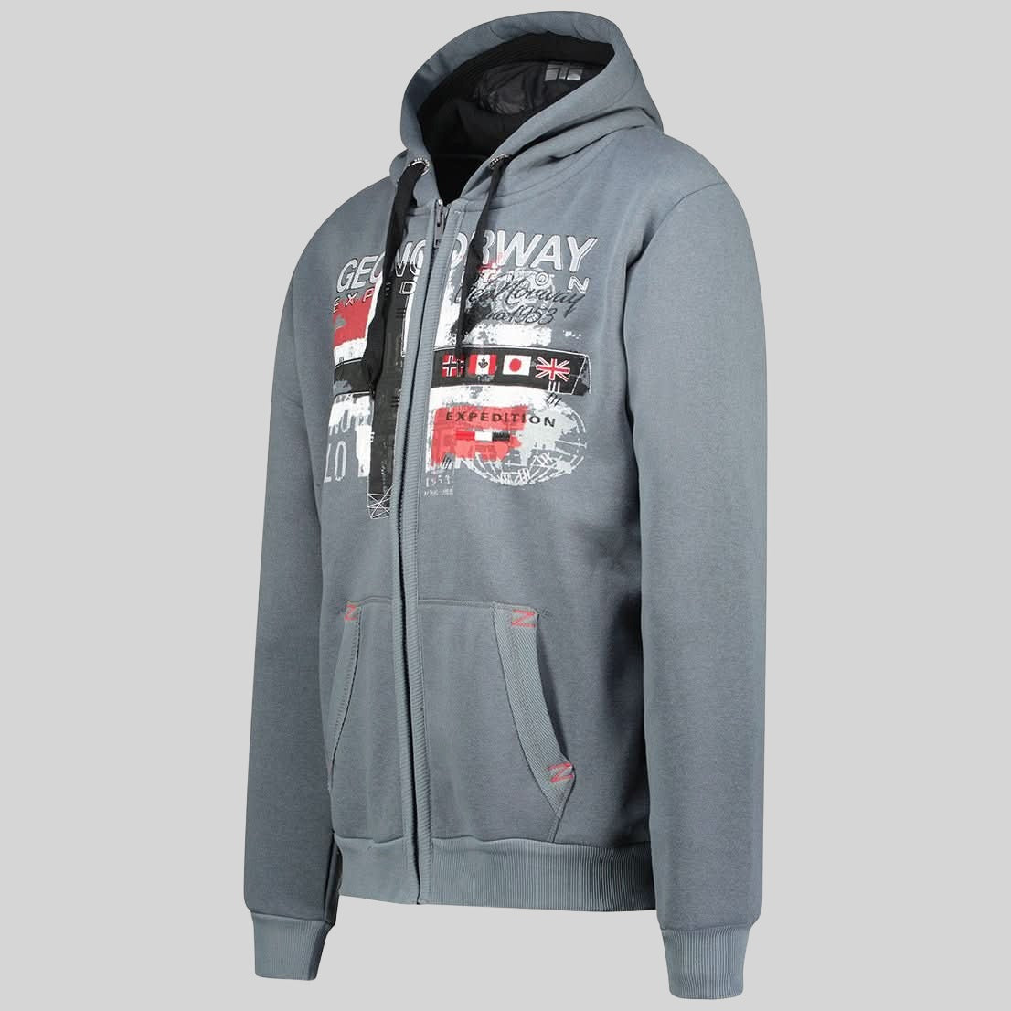 geographical-norway-getchup-kapuzenjacke-herren-grau image 7