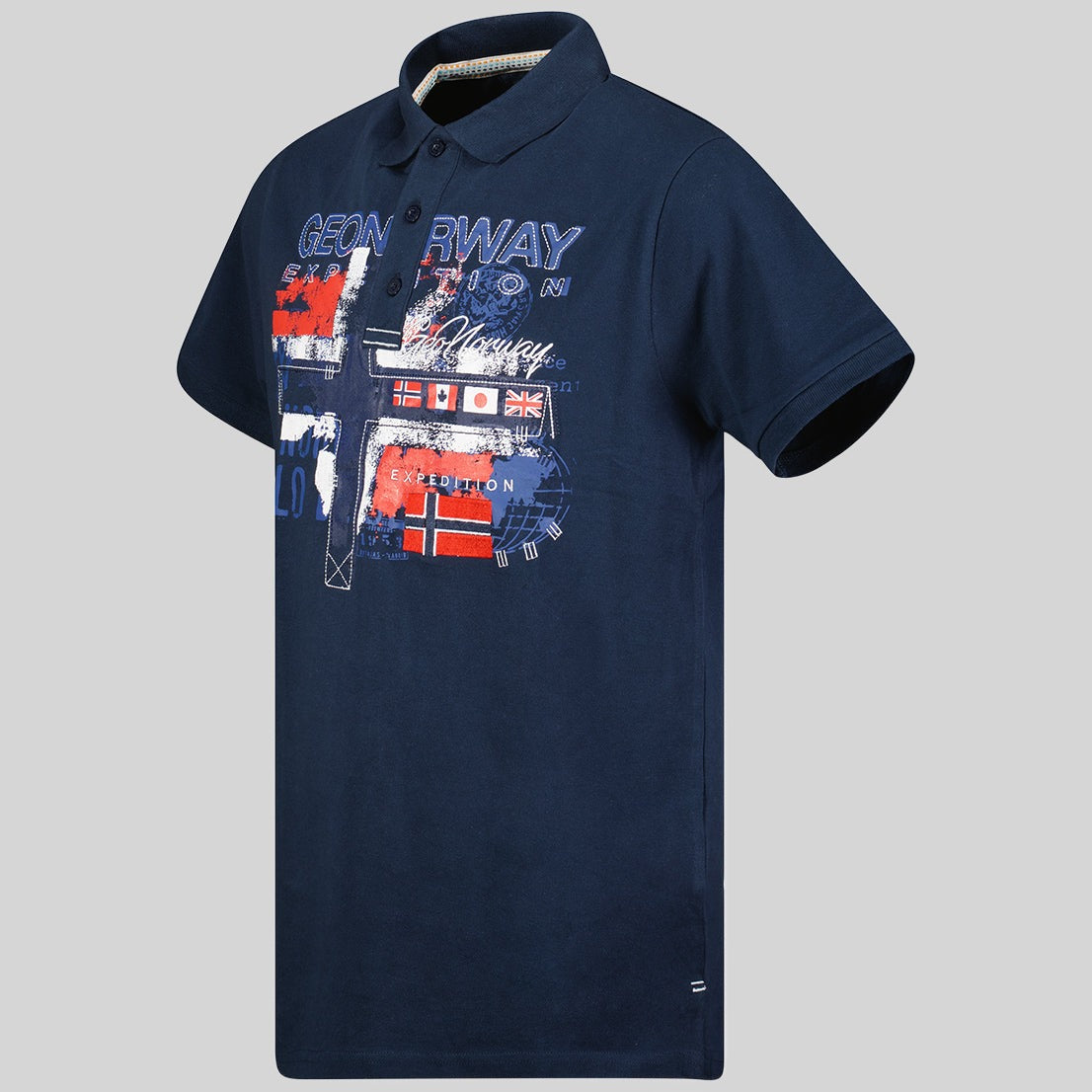 geographical-norway-ketchup-herren-polo-marine-kurzarm image 3