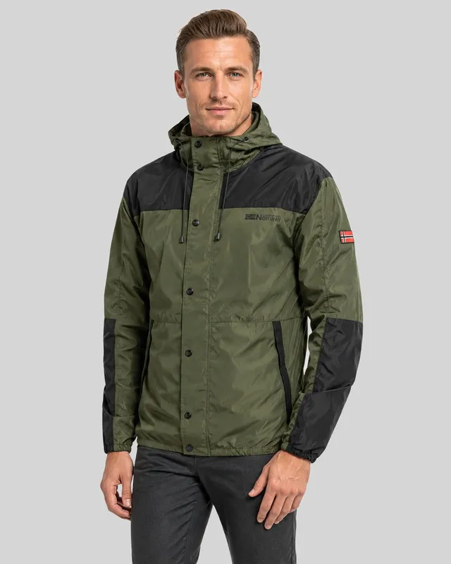 geographical-norway-darome-blouson-bergangsjacke-kaki-kapuze image 1