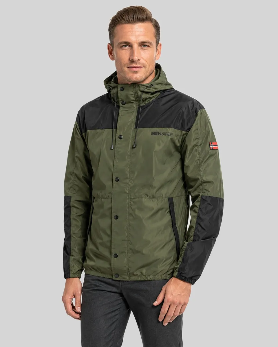 geographical-norway-darome-blouson-bergangsjacke-kaki-kapuze image 1