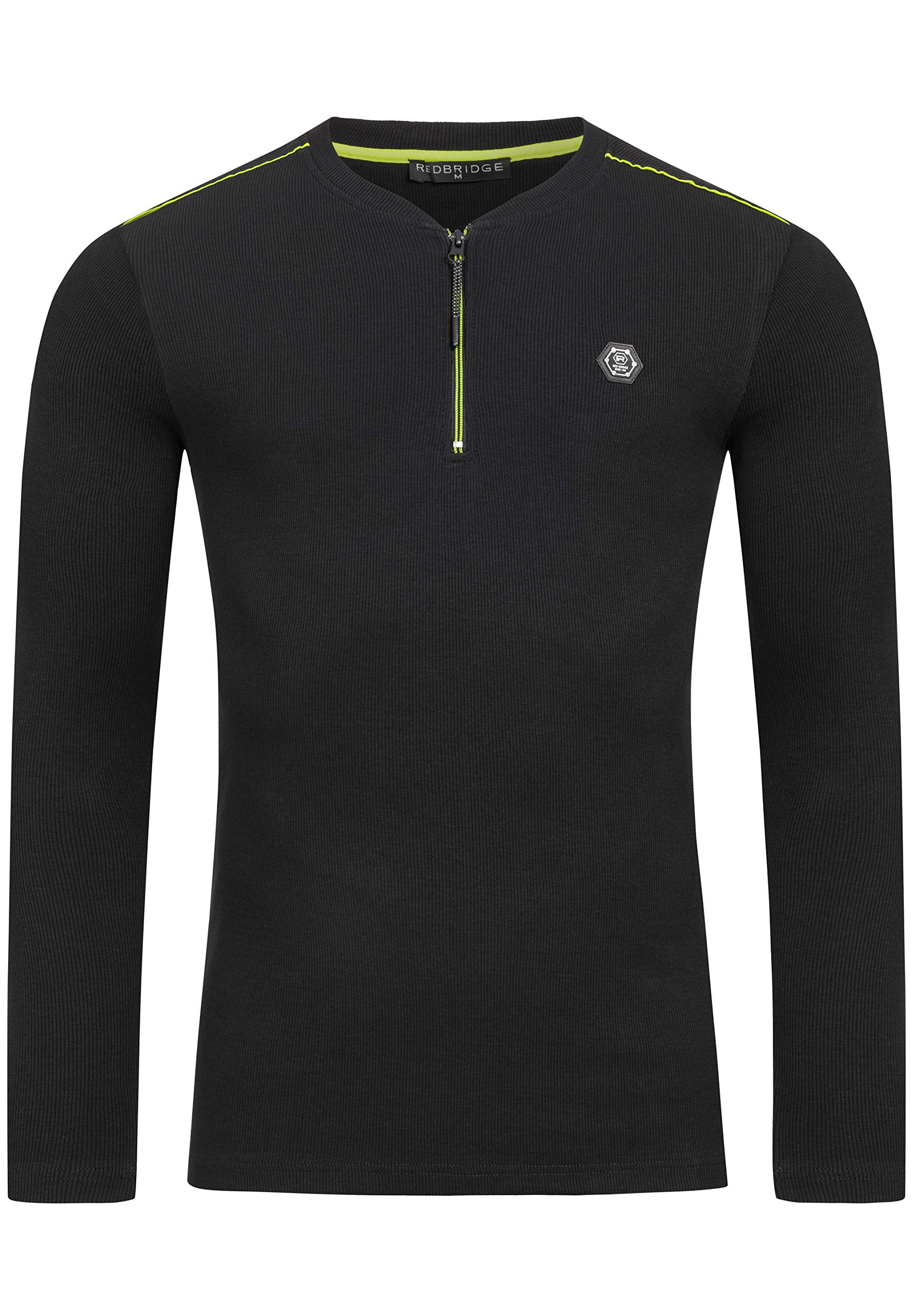 redbridge-neon-longsleeve-slim-fit-langarmshirt-schwarz image 3