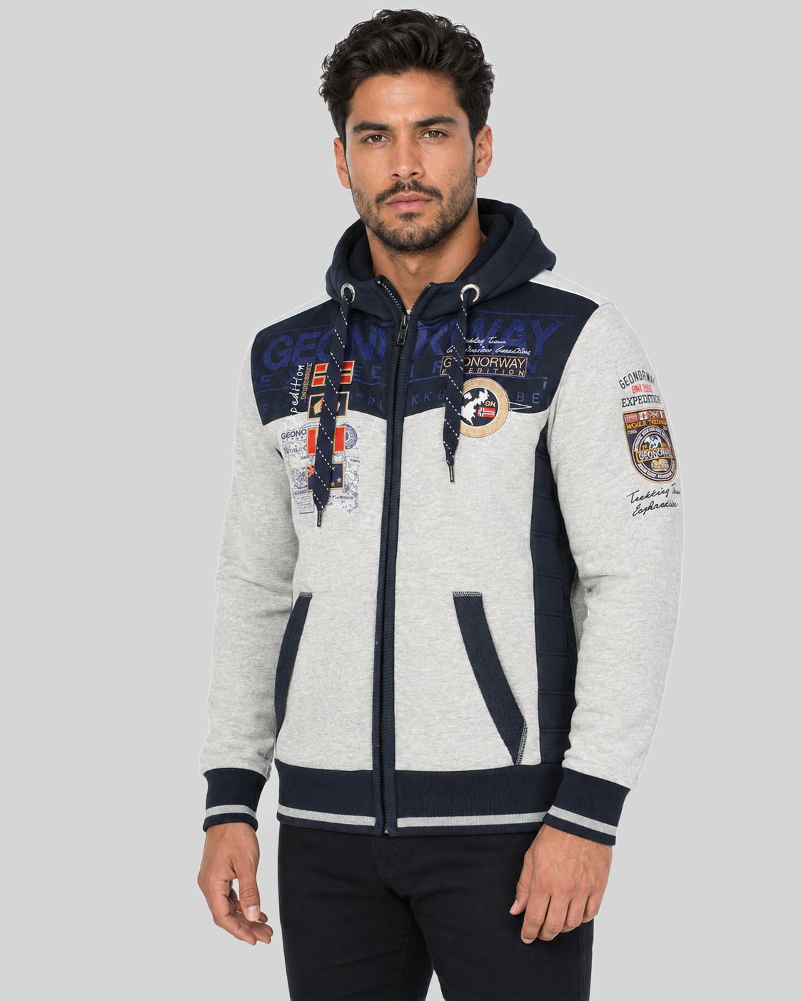 geographical-norway-geday-herren-hoodie-kapuze-schwarz image 1