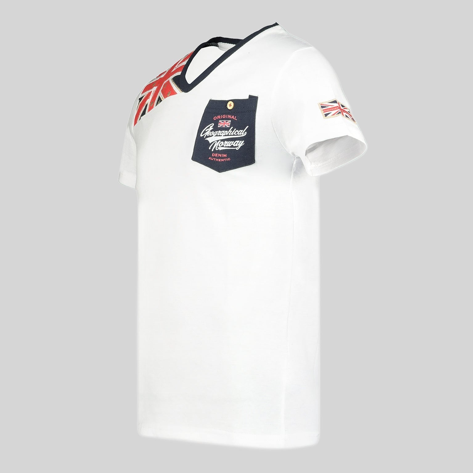 geographical-norway-jengland-herren-t-shirt-v-ausschnitt-mit-brusttasche-marine- image 8
