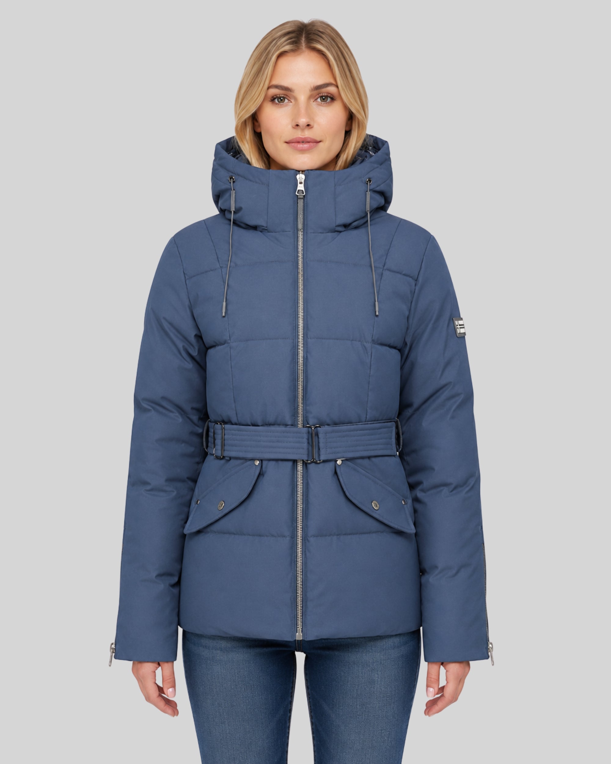 geographical-norway-alfea-damen-blouson-marine-mit-kapuze image 1