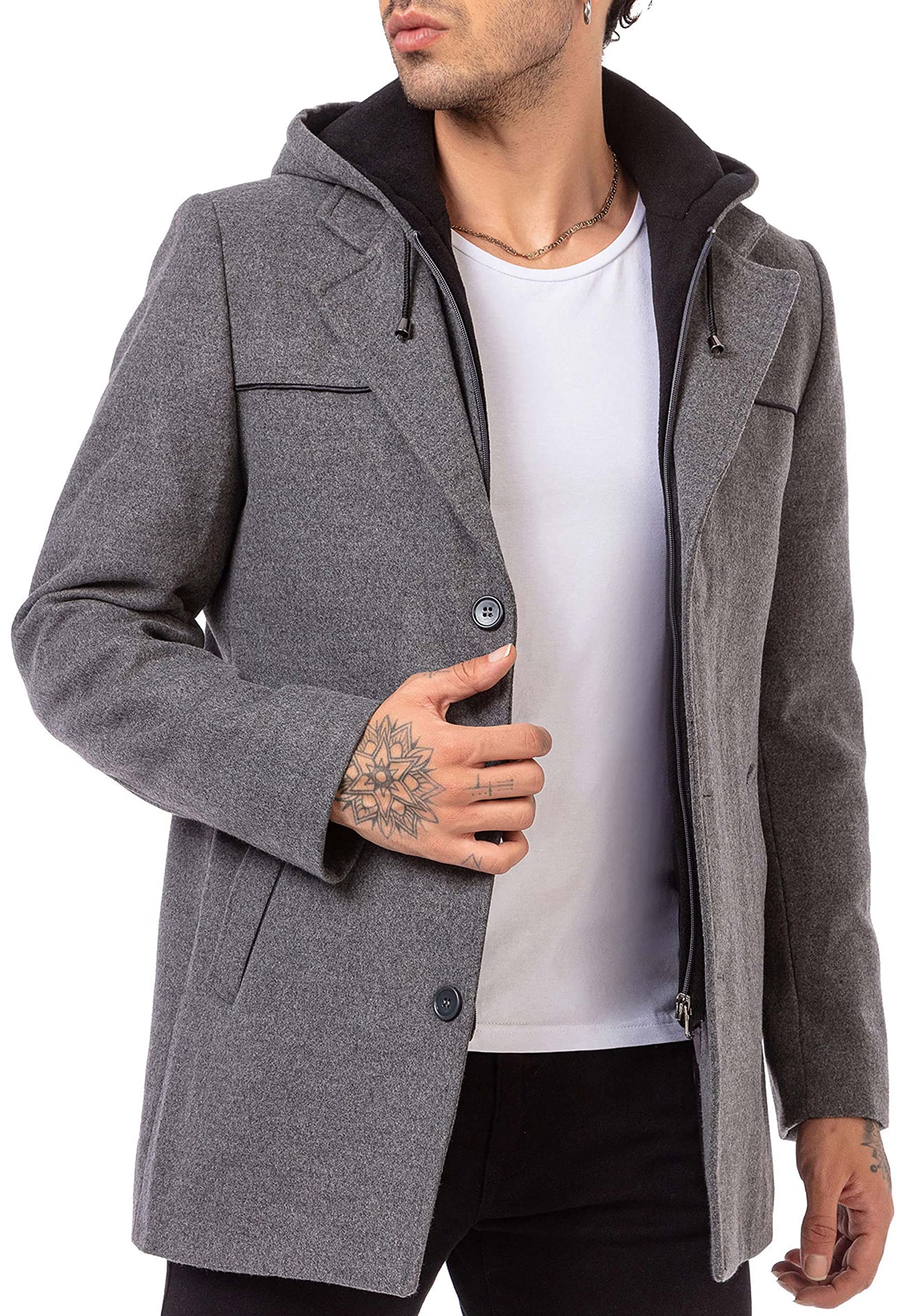 redbridge-mantel-herren-trenchcoat-mit-kapuze-elegant image 1