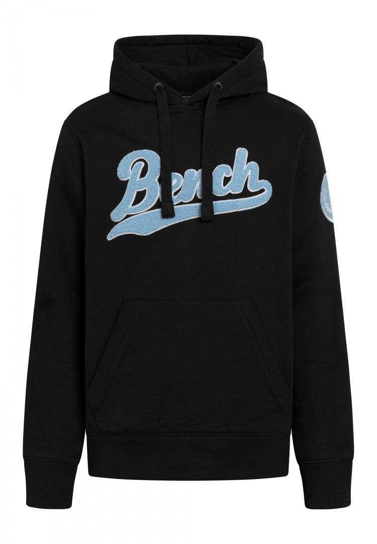 bench-carto-hoodie-herren-black-varsity-print image 1